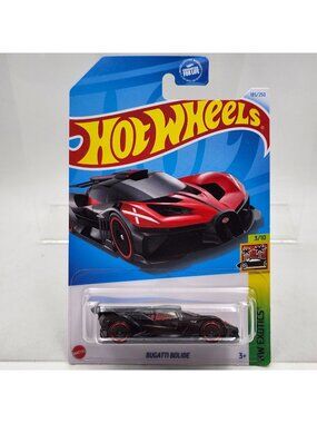 Hot Wheels Bugatti Bolide Black Red HW Exotics 3/10 185/250